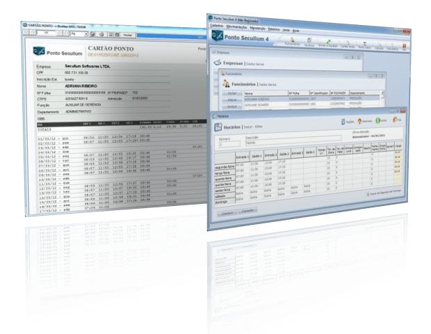 Software de Ponto Secullum 4 Telas