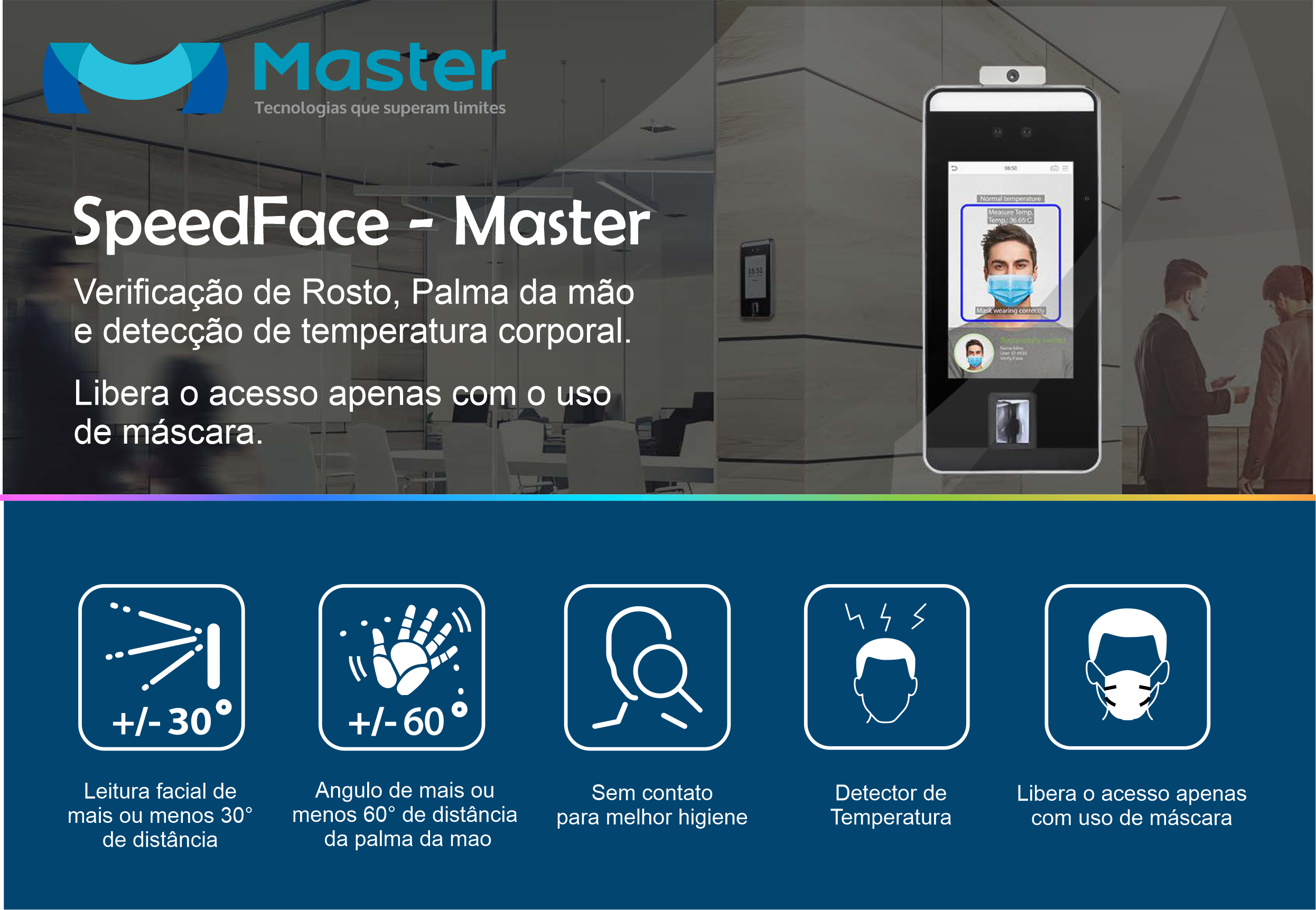 banner speedface Master Tecnologias