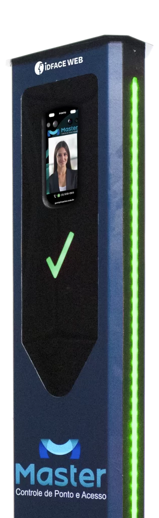 Totem de Ponto Facial 7 Totem Azul 6 Master Tecnologias